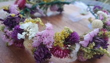Load image into Gallery viewer, Blushing Tide Dried Flower Crown
