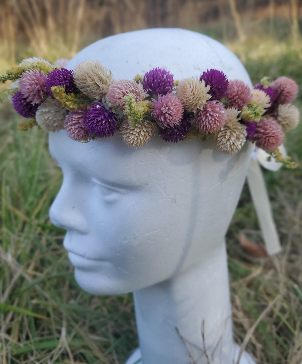 Amaranth Love Dried Flower Crown